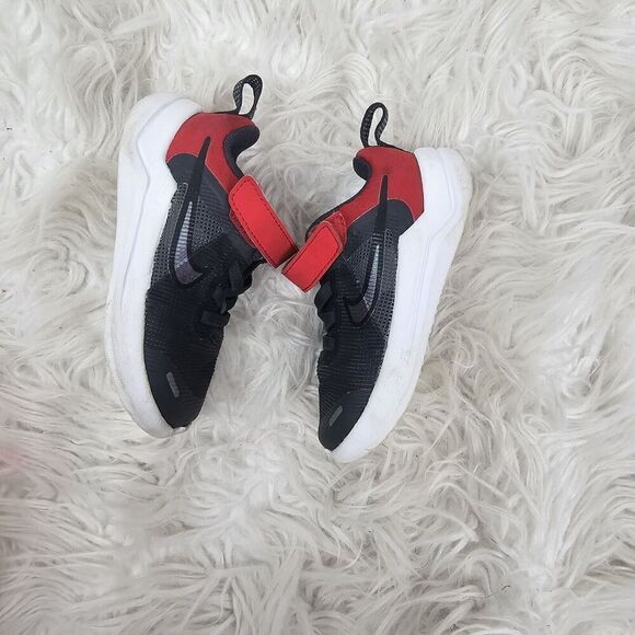 Nike Toddler Boy Anthracite, Smoke Grey (Red) Downshifter 12 NN Sneaker US 6C - Picture 3 of 7